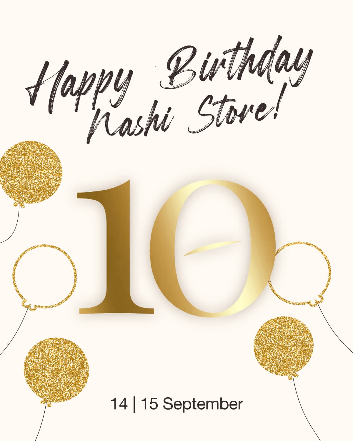 Happy Birthday Nashi Store!