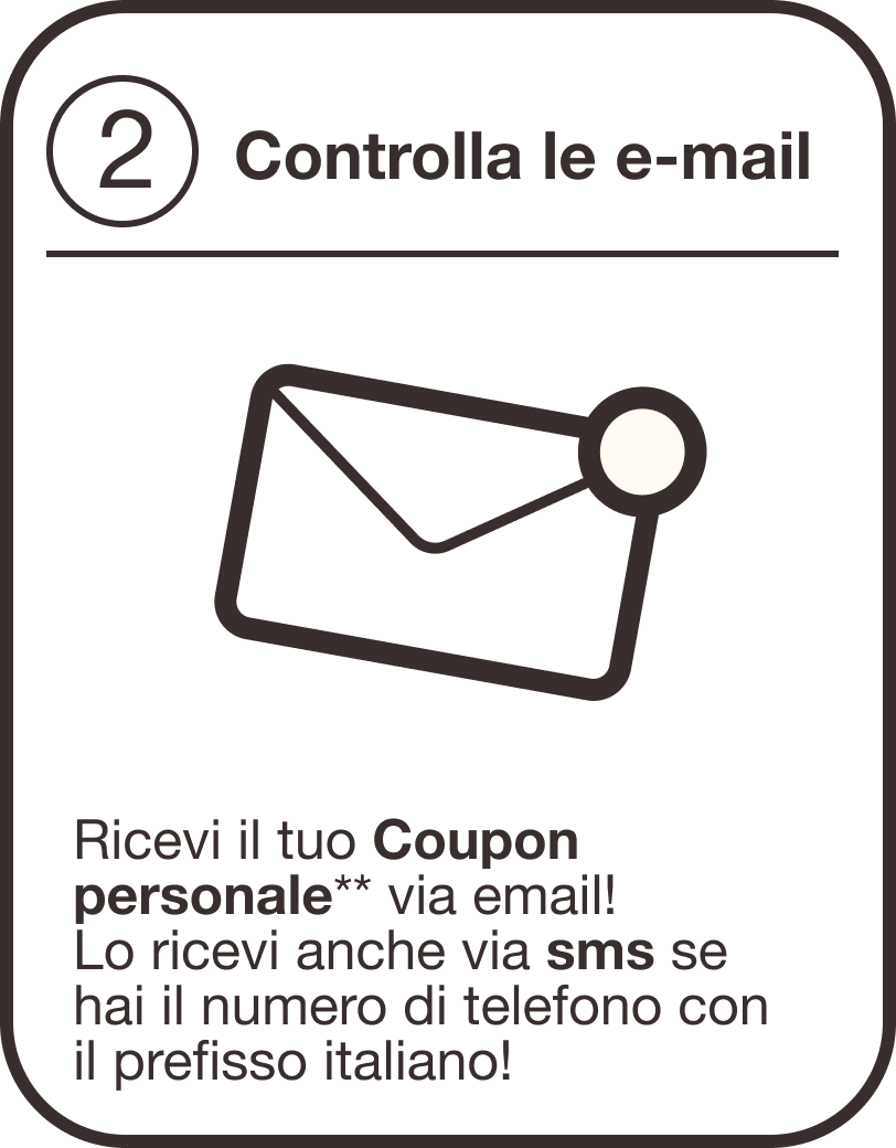 controlla l'email - check your email